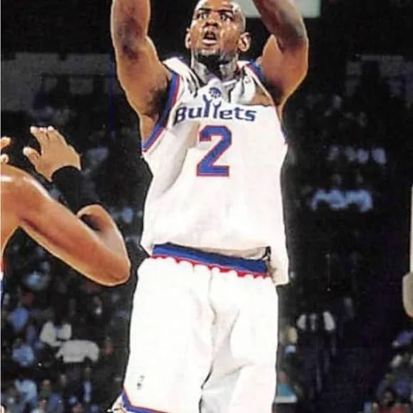 Chris Webber 94/95 Washington Bullets Home Game Shorts